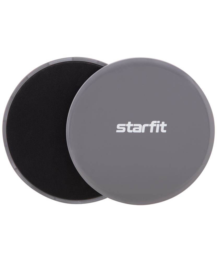 Слайдеры для фитнеса Starfit FS-101, серый/черный