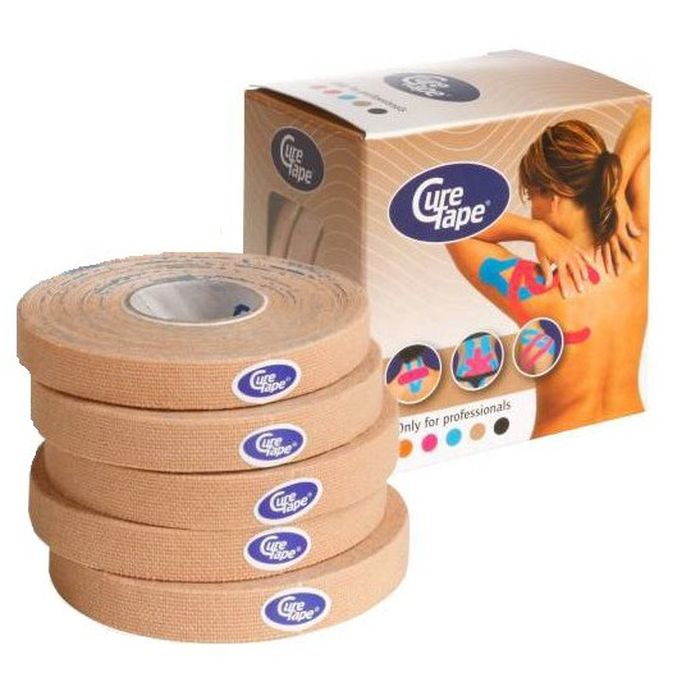 Кинезио тейп CureTape NEUTRAL (1см x 5)