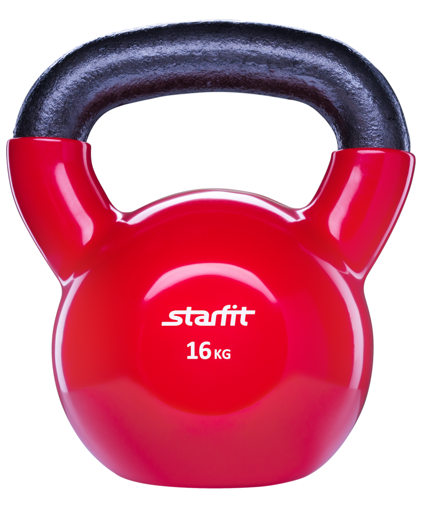 Гиря виниловая Starfit DB-401, красная, 16 кг