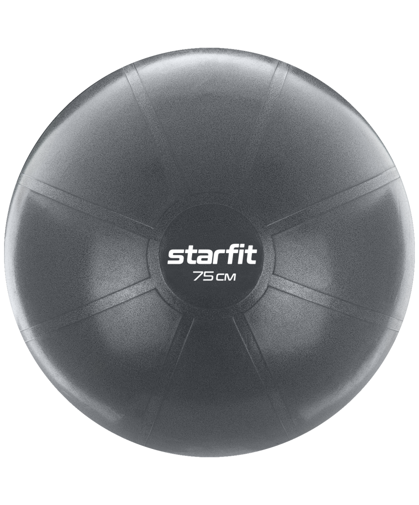 Фитбол высокой плотности STARFIT Pro GB-107 антивзрыв, 1400 гр, серый, 75см