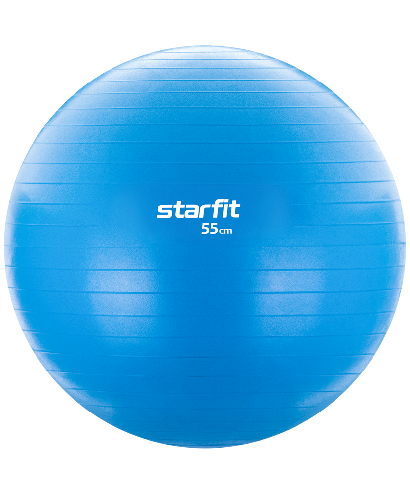 Фитбол Starfit GB-104, 55см, 900 гр, без насоса, голубой, антивзрыв