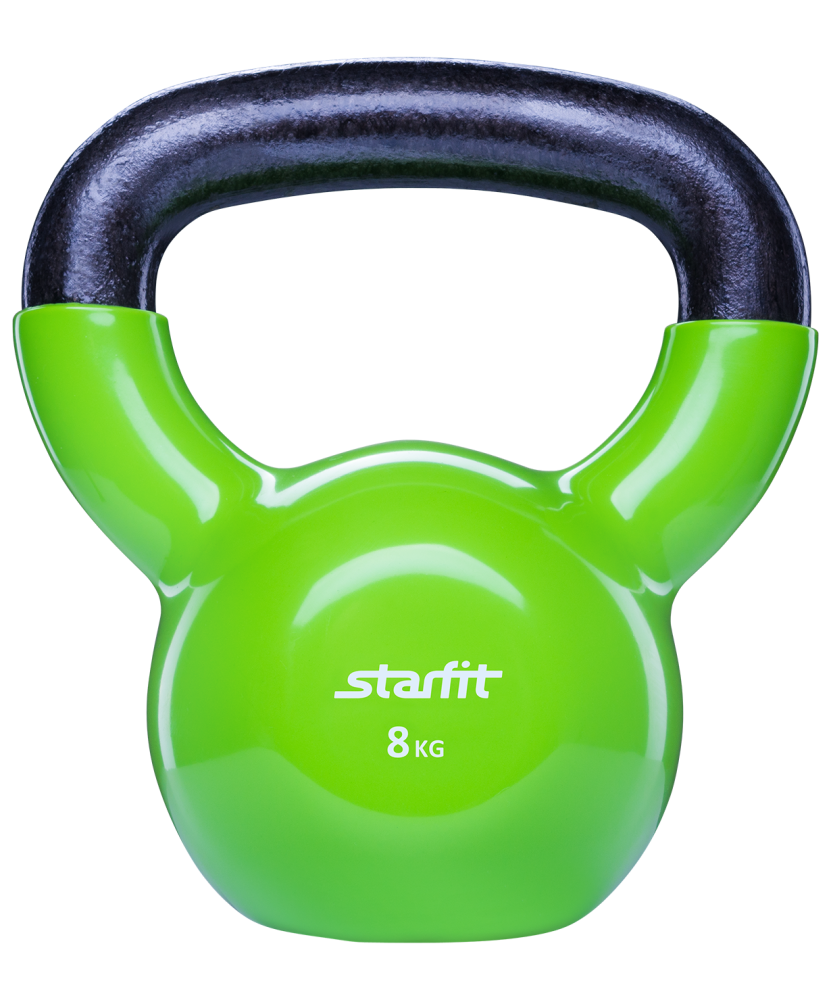 Гиря виниловая Starfit DB-401, зеленая, 8 кг