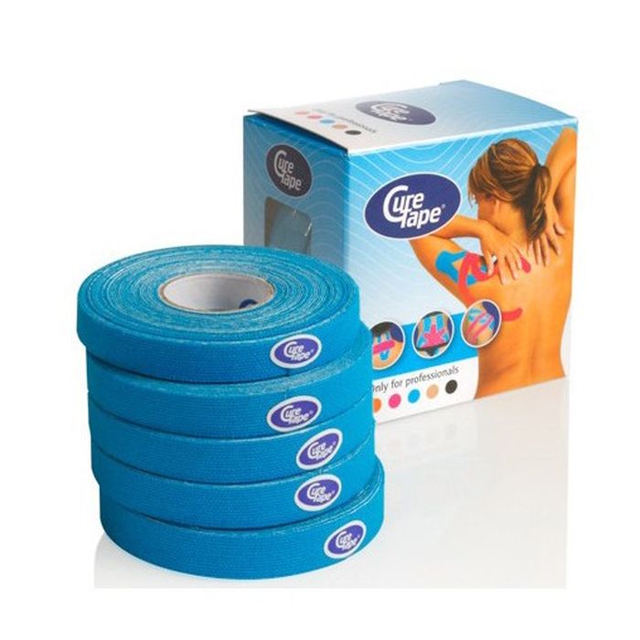 Кинезио тейп CureTape BLUE (1cm x 5)