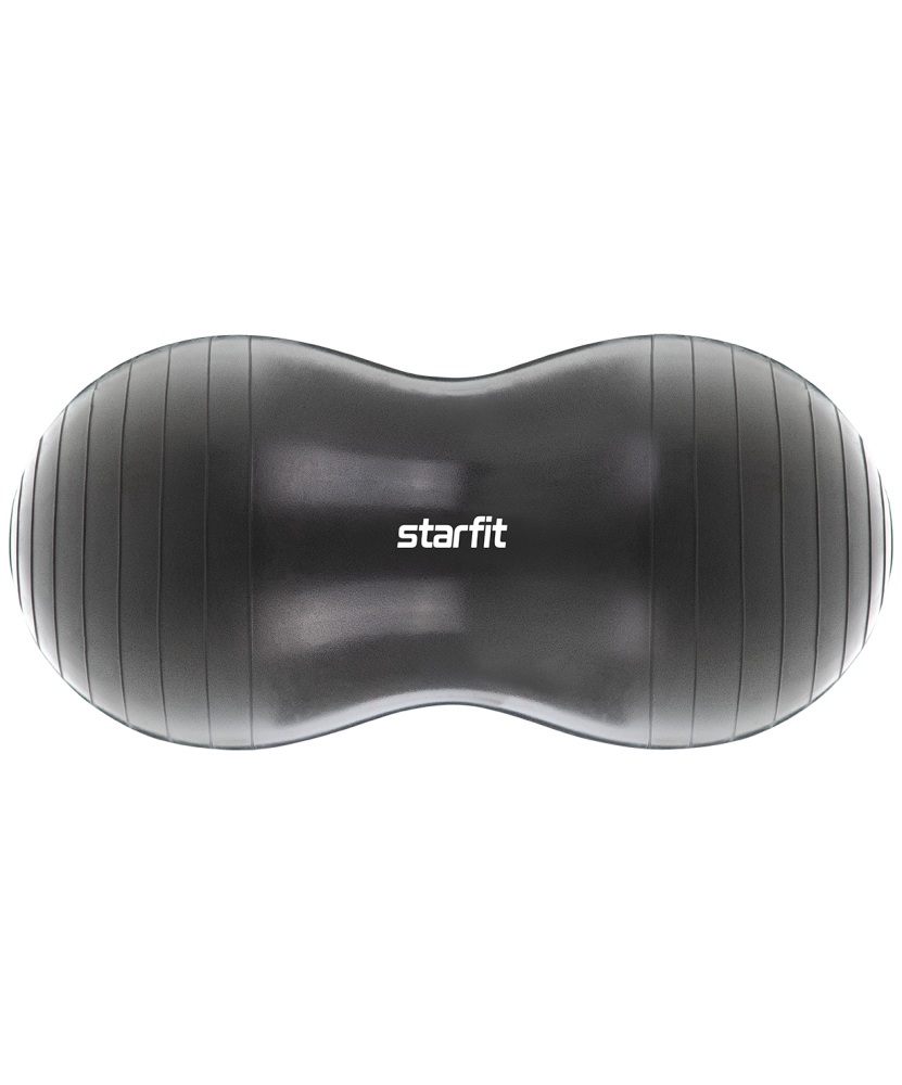 Фитбол Starfit GB-802 Арахис, 50х100 см, 1200 гр. без насоса, темно-серый, антивзрыв 