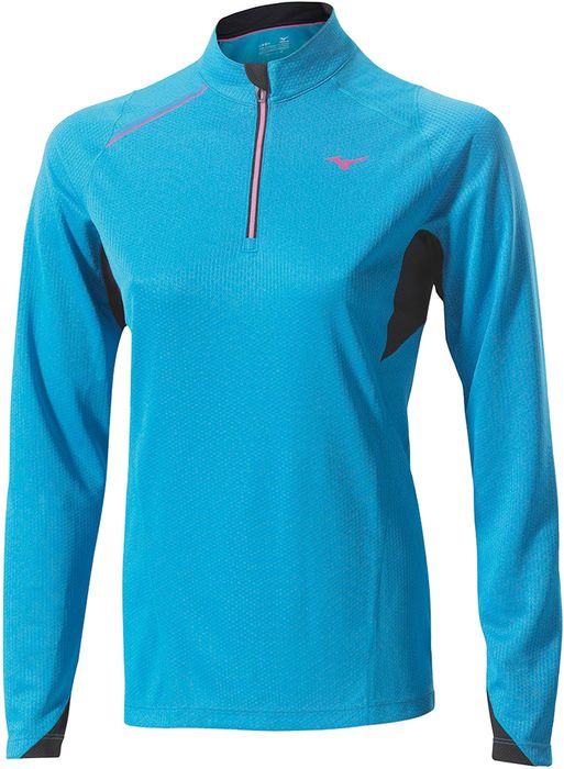 Mizuno WARMALITE 1/2 ZIP LS TEE (W) Беговая рубашка