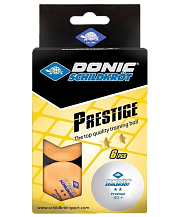 Мяч для настольного тенниса Donic 2* Prestige УТ-00019024 оранжевый, 6 шт.