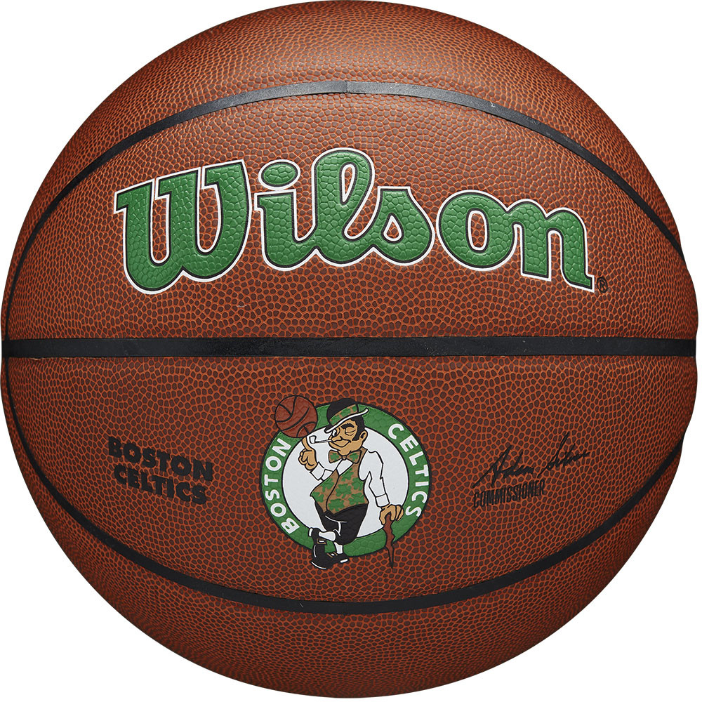 Баскетбольный мяч WILSON NBA Boston Celtics 7 WTB3100XBBOS арт.WTB3100XBBOS  (размер № 7, Коричневый, Зелено-черный) в Москве и Санкт-Петербурге.  Доставка по всей России.