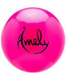 Мяч для художественной гимнастики Amely AGB-201 19 см, розовый