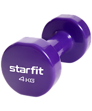 Гантель виниловая Starfit Core DB-101, 4 кг, фиолетовый