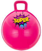 Мяч-попрыгун Starfit GB-0401, SUPER, 45 см, 500 гр, с ручкой, розовый, антивзрыв