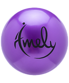Мяч для художественной гимнастики Amely AGB-201 15 см, фиолетовый