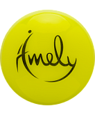 Мяч для художественной гимнастики Amely AGB-301 15 см, желтый