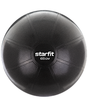 Фитбол высокой плотности STARFIT Pro GB-107 антивзрыв, 1200 гр, черный, 65см