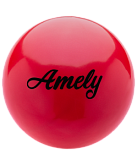 Мяч для художественной гимнастики Amely AGB-101, 15 см, красный