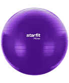 Фитбол STARFIT Core GB-106 антивзрыв, 1200 гр, с ручным насосом, фиолетовый, 75см