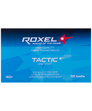 Мяч для настольного тенниса Roxel 1* Tactic, белый, 72 шт.