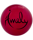 Мяч для художественной гимнастики Amely AGB-101, 19 см, бордовый