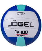 Волейбольный мяч Jogel JV-100, синий/мятный 2021