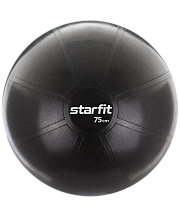 Фитбол Starfit PRO GB-107, 75см, 1400 гр, без насоса, чёрный, антивзрыв