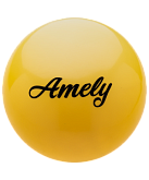 Мяч для художественной гимнастики Amely AGB-101, 19 см, желтый