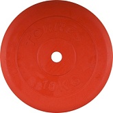 Torres (PL504110) Диск обрезиненный 10кг красный