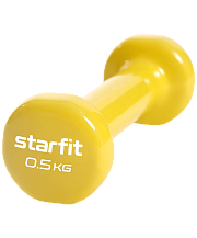 Гантель виниловая Starfit Core DB-101, 0,5 кг, желтый