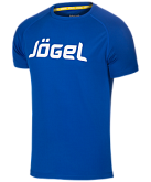Футболка тренировочная Jogel JTT-1041-079, полиэстер, синий/белый