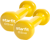 Гантель виниловая Starfit Core DB-101 0,5 кг, желтый, 2 шт