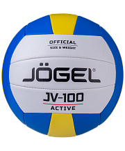 Волейбольный мяч Jogel JV-100, синий/желтый 2021