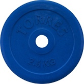 Torres (PL50392) Диск обрезиненный 2,5кг синий