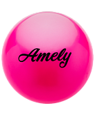 Мяч для художественной гимнастики Amely AGB-101, 19 см, розовый